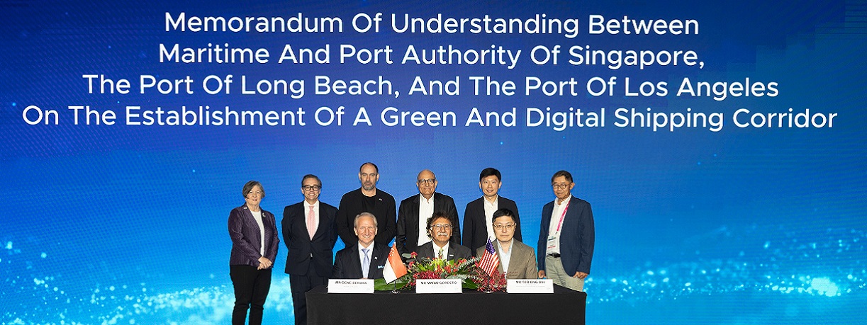 2023, Port of LA, Port of Long Beach, MOU, Singapore Maritime Week