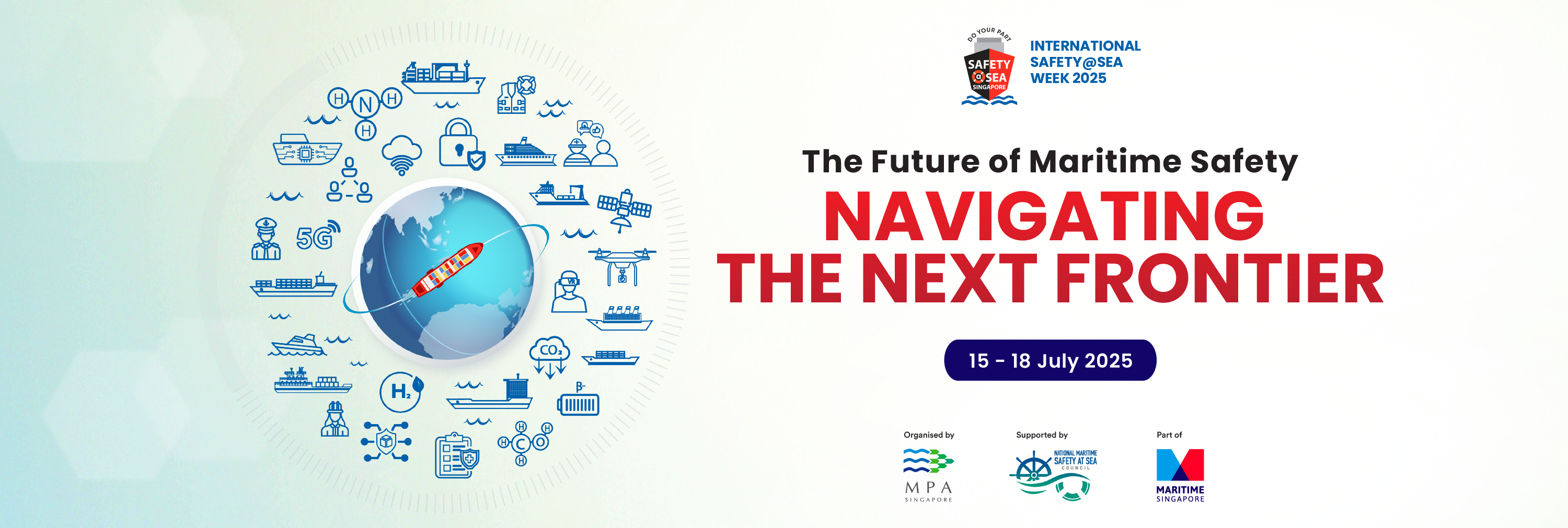 International Safety at Sea Week 2025 website banner - desktop