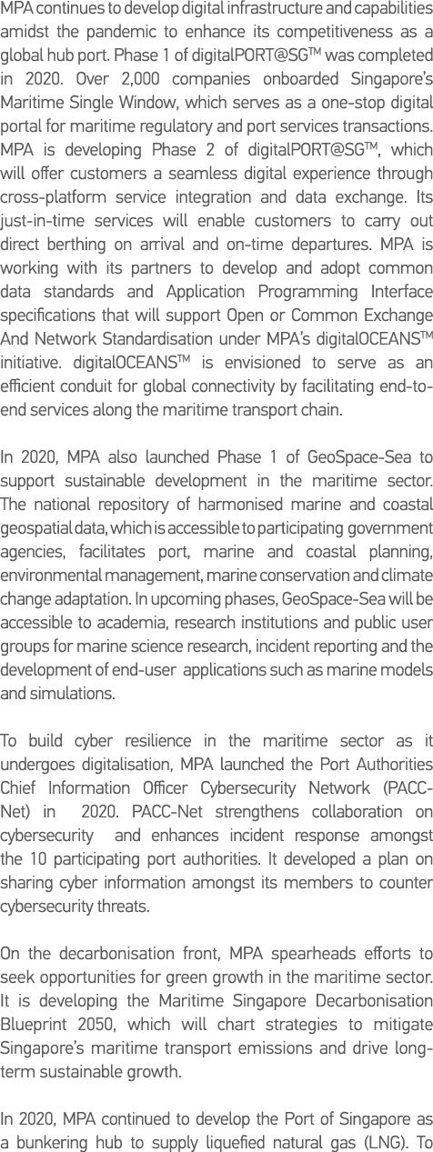 MPA continues to develop digital infrastructure and capabilities amidst the pandemic to enhance its competitiveness a   