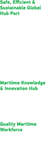 Safe, Efficient & Sustainable Global Hub Port   Best Seaport in  Asia   Best Green  Seaport   Exemplary  Innovator Aw   
