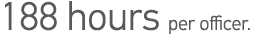 188 hours per officer 