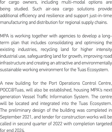 for cargo owners, including multi-modal options are being studied  Such air-sea cargo solutions provide additional ef   