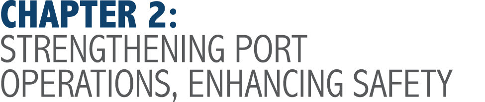 CHAPTER 2: STRENGTHENING PORT OPERATIONS, ENHANCING SAFETY