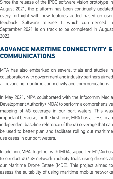 Since the release of the IPOC software vision prototype in August 2021, the platform has been continually updated eve   