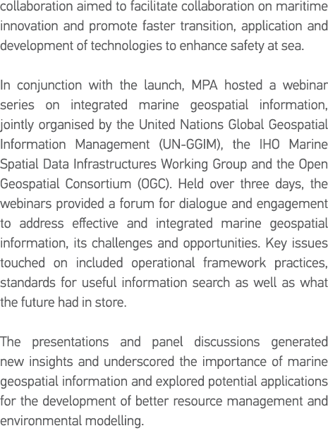 collaboration aimed to facilitate collaboration on maritime innovation and promote faster transition, application and   