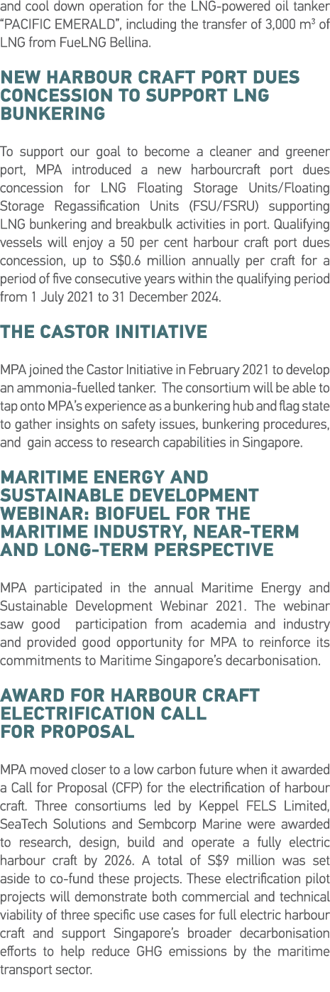 and cool down operation for the LNG-powered oil tanker  Pacific Emerald , including the transfer of 3,000 m3 of LNG f   
