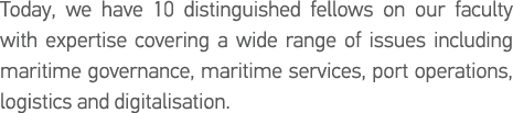 Today, we have 10 distinguished fellows on our faculty with expertise covering a wide range of issues including marit   