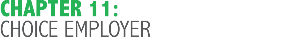 CHAPTER 11: CHOICE EMPLOYER 