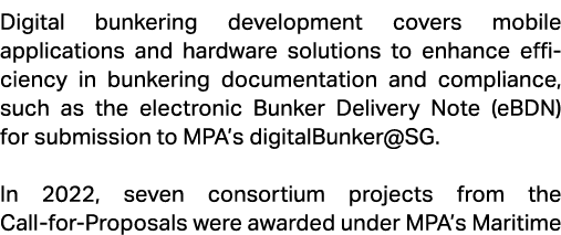 Digital bunkering development covers mobile applications and hardware solutions to enhance efficiency in bunkering do...