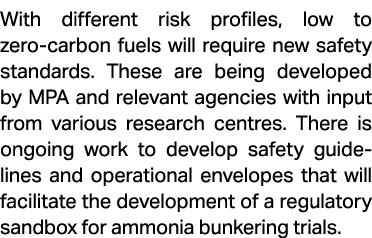 With different risk profiles, low to zero carbon fuels will require new safety standards. These are being developed b...