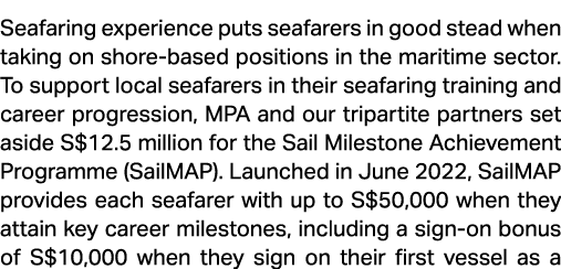 Seafaring experience puts seafarers in good stead when taking on shore based positions in the maritime sector. To sup...