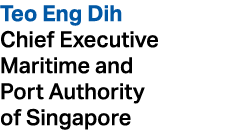 Teo Eng Dih Chief Executive Maritime and Port Authority of Singapore