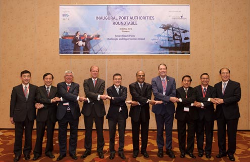 Leaders from the 10 port authorities