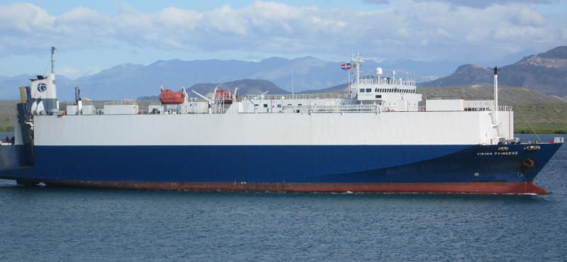 Snapshot of vehicle carrier Viking Princess